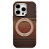 Чехол-накладка Luxo Creative PC с подставкой для "Apple iPhone 16 Pro" (LF113) (brown)