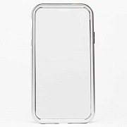 Чехол-накладка - 360 Magnetic Glass для "Apple iPhone XR" (silver)