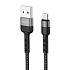 Кабель USB - micro USB Borofone BX34 Advantage 12W 100см 2,4A  (black)