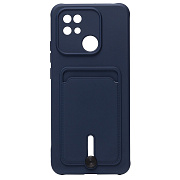 Чехол-накладка - SC304 с картхолдером для "Xiaomi Redmi 10C" (dark blue) (208523)