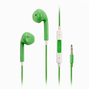 Проводные наушники с микрофоном вкладыши - MD827ZM Jack 3,5  (dark green)