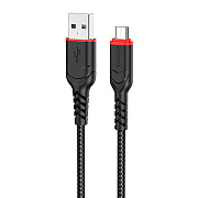 Кабель USB - micro USB Hoco X59 Victory 12W 300см 2,4A  (black)