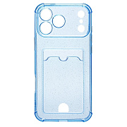 Чехол-накладка - SC300 с картхолдером для "Apple iPhone 17 Pro Max" (deep blue)