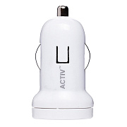Адаптер Автомобильный Activ Clean Line CAU1-1A-01 1USB/5V/1A (white)
