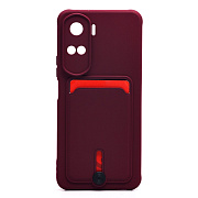 Чехол-накладка - SC304 с картхолдером для "Huawei Honor 90 lite" (bordo) (225727)