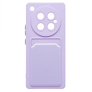 Чехол-накладка - SC337 с картхолдером для "Infinix Zero 40 4G" (light violet) (237052)