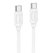 Кабель Type-C - Type-C Hoco X115 PD 240W 100см 5A  (white)