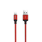 Кабель USB - Apple lightning Hoco X14 Times Speed  100см 2A  (red/black)