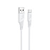 Кабель USB - micro USB Hoco X58 Airy silicone 15W 100см 3A  (white)