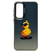 Чехол-накладка - PC094 для "Samsung Galaxy A55" (утка) (transparent/black) (233794)