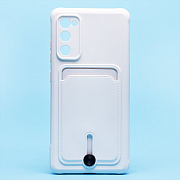 Чехол-накладка - SC304 с картхолдером для "Samsung SM-G780 Galaxy S20FE" (white) (208747)