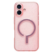 Чехол-накладка - SM050 SafeMag для "Apple iPhone 16" (pink)