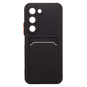 Чехол-накладка - SC337 с картхолдером для "Tecno Spark 40 Pro" (black) (241172)