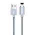 Кабель USB - Apple lightning Hoco U40A магнитный (повр. уп.) 10W 100см 2A  (metal grey)