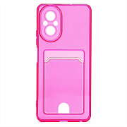 Чехол-накладка - SC336 с картхолдером для "Realme C67 4G" (pink) 