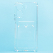 Чехол-накладка - SC276 с картхолдером для "Realme C65" (transparent) (231059)