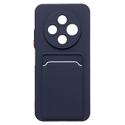 Чехол-накладка - SC337 с картхолдером для "Tecno Spark 30C 4G" (dark blue) (237704)