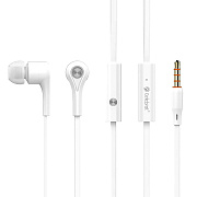 Проводные наушники с микрофоном внутриканальные Celebrat D3 Jack 3,5  (white)