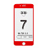 Защитное стекло Full Screen Activ 3D для "Apple iPhone 7 Plus/iPhone 8 Plus" (red)