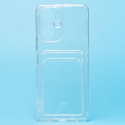 Чехол-накладка - SC276 с картхолдером для "Tecno Camon 19" (transparent)