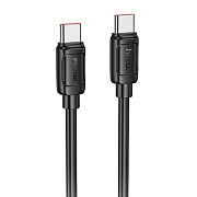 Кабель Type-C - Type-C Hoco X115 PD 240W 100см 5A  (black)