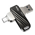 Флэш накопитель USB 256 Гб Netac US11 Dual (USB 3.0+ Type C) (black/silver)