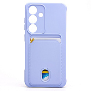 Чехол-накладка - SC304 с картхолдером для "Samsung Galaxy S25" (light violet) (239004)
