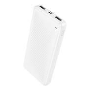 Внешний аккумулятор Borofone BJ55 10000mAh Micro USB/USB*2/Type-C (white)
