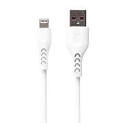 Кабель USB - Apple lightning SKYDOLPHIN S49LB  200см 3A  (white)