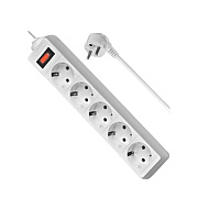 Сетевой фильтр Defender ES, 5 розеток, 3 м (white)