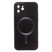 Чехол-накладка - SM020 Matte SafeMag для "Apple iPhone 12" (black)