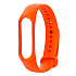 Ремешок - WB08 Xiaomi Mi Band 3/Mi Band 4 силикон на кнопке (регулируемый) (orange)