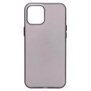 Чехол-накладка - PC091 для "Apple iPhone 12 Pro Max" (matte transparent/black) (232331)