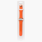 Ремешок - ApW Sport Band Apple Watch 38/40/41 mm силикон на кнопке (L) (orange)