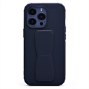 Чехол-накладка - PC058 для "Apple iPhone 13 Pro" с подставкой и магнитом (dark blue)