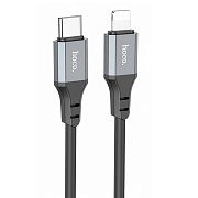 Кабель Type-C - Apple lightning Hoco X86 Spear PD 20W 100см 3A  (black)