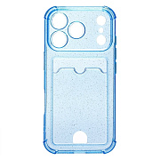 Чехол-накладка - SC300 с картхолдером для "Apple iPhone 17 Pro" (deep blue)