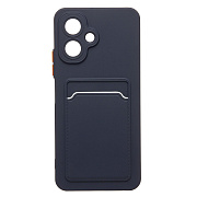 Чехол-накладка - SC337 с картхолдером для "Tecno Spark Go 2" (dark blue) (241040)