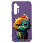Чехол-накладка - SC335 для "Samsung Galaxy A54"  (кот) (violet) (227123)