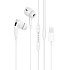 Проводные наушники с микрофоном внутриканальные Borofone BM85 Pro Native Lightning  (white)