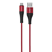 Кабель USB - micro USB Hoco X38 Cool Charging 12W 100см 2,4A  (red)