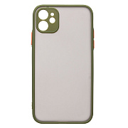 Чехол-накладка - PC041 для "Apple iPhone 11" (green/black)