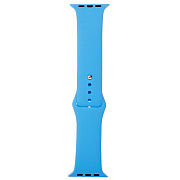 Ремешок - ApW Sport Band Apple Watch 38/40/41 mm силикон на кнопке (L) (dark blue)