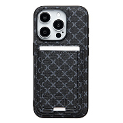 Чехол-накладка - SM022 SafeMag c картхолдером  для "Apple iPhone 15 Pro" (black)