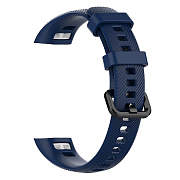 Ремешок Huawei Band 3/3 Pro пластик на пряжке (dark blue)