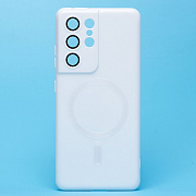 Чехол-накладка - SM020 Matte SafeMag для "Samsung SM-G998 Galaxy S21 Ultra" (white)
