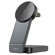ЗУ Сетевое Беспроводное Hoco CQ3 Motorcycle folding 3-in-1 (black)