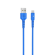 Кабель USB - micro USB Hoco X30 Star 10W 120см 2A  (blue)