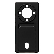 Чехол-накладка - SC304 с картхолдером для "Huawei  Honor X9a" (black) (217949)