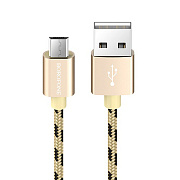 Кабель USB - micro USB Borofone BX24 Ring  100см 2,4A  (gold)